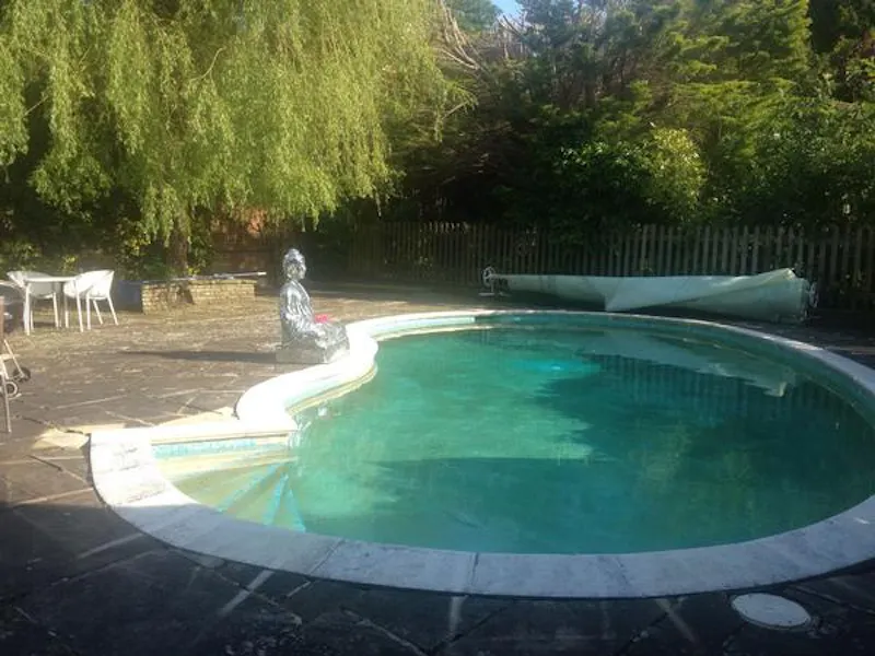 Swimming pool - outdoor at Grade II country home in Steyning, E418 (photo 21)