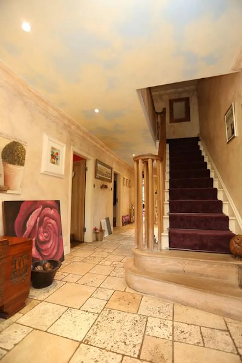 Staircase at Large Prestwich house, D2224 (photo 2)