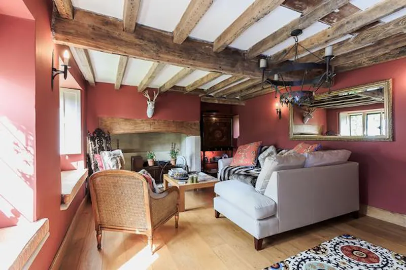Living Room at Big Biddestone stone house, B1705 (photo 5)