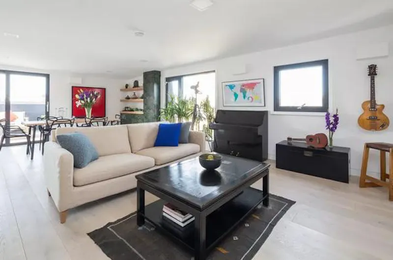 Living Room at Open plan flat by Regent's Canal, F1097 (photo 1)