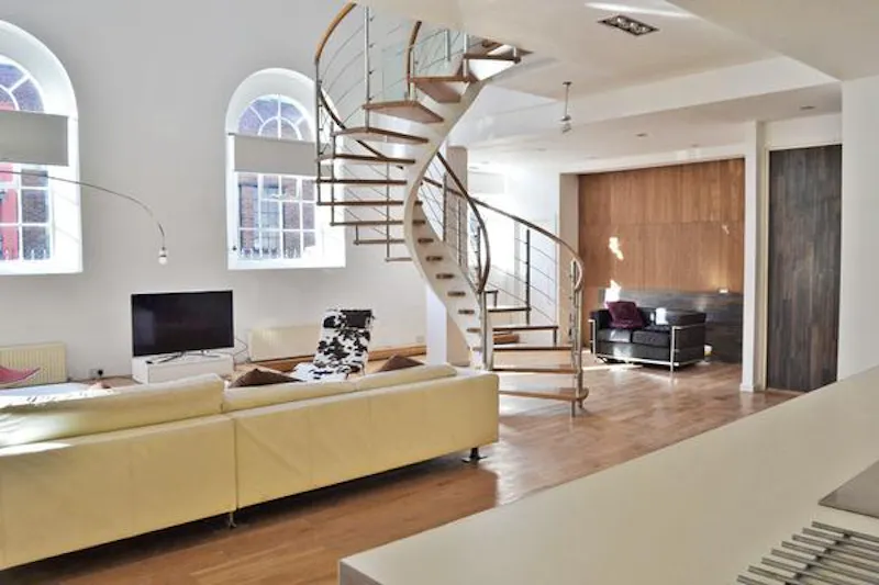 Staircase at Converted Greenwich church, Q114 (photo 10)