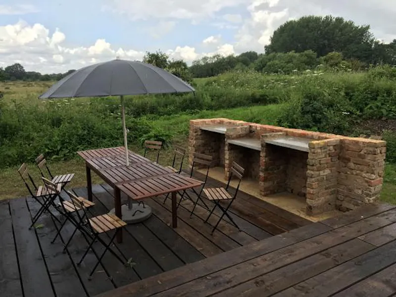 Terrace/Patio at Converted pump house in Norfolk, K414 (photo 12)