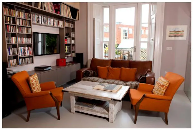Living Room at Kilburn contemporary flat, B1726 (photo 2)
