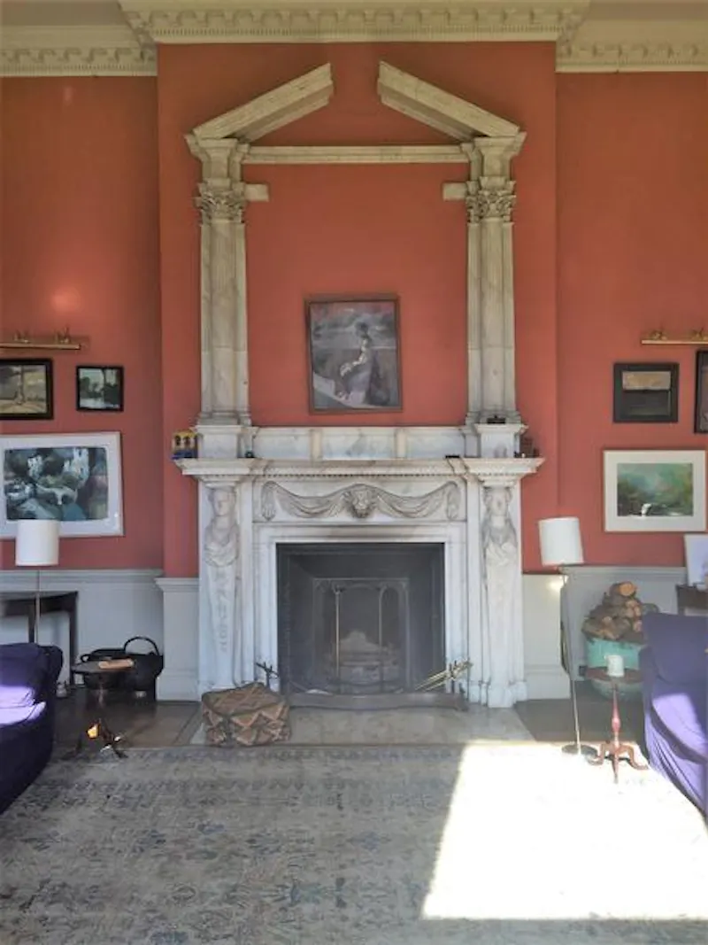 Fireplace at Gothic Georgian house in Yeovil, G293 (photo 3)