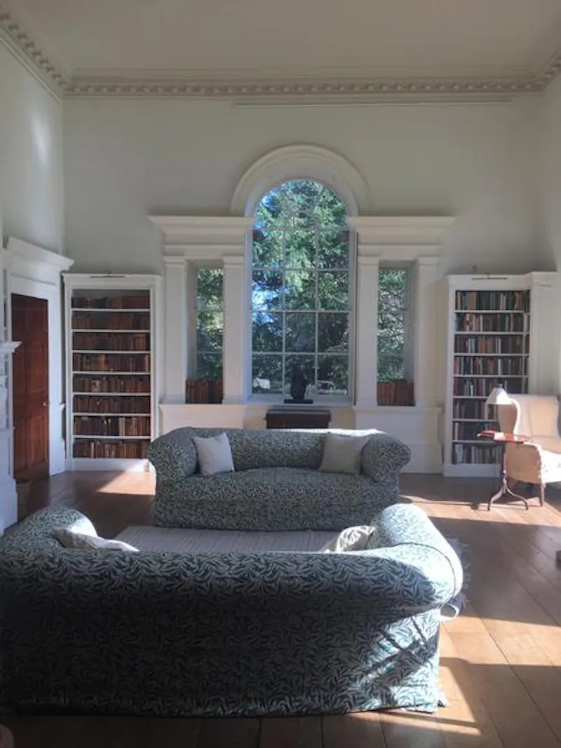 Library at Gothic Georgian house in Yeovil, G293 (photo 6)