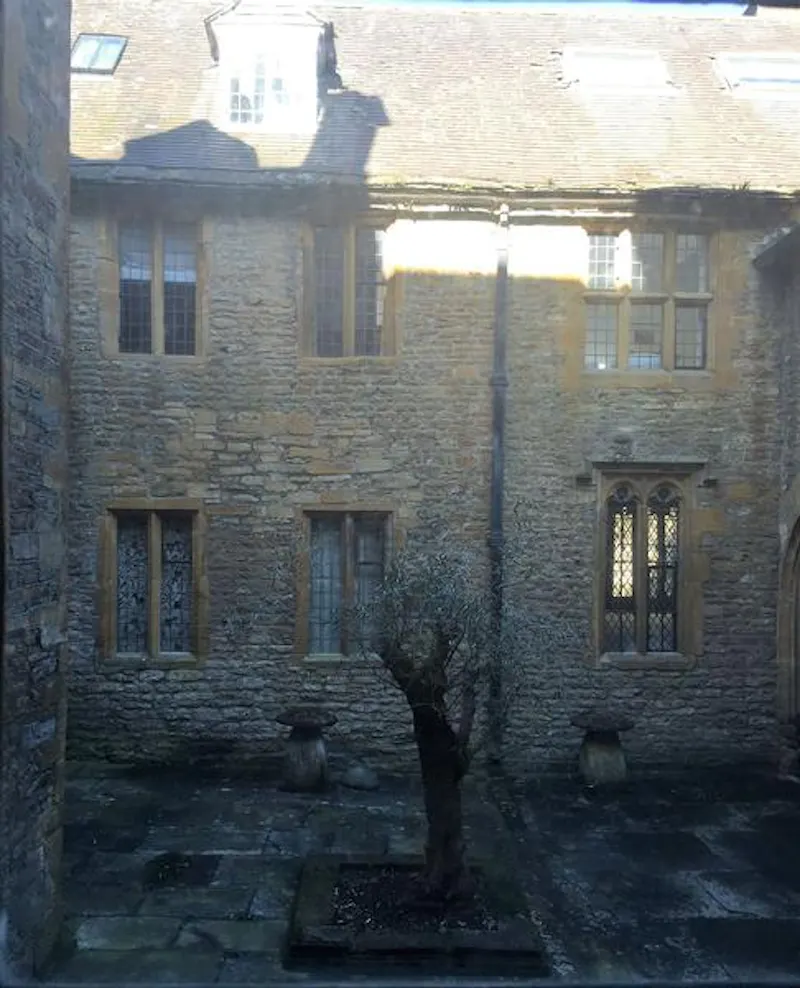 Courtyard at Gothic Georgian house in Yeovil, G293 (photo 59)