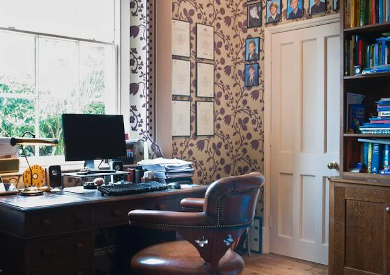 Study at Hemingford Grey Manor house, B1637 (photo 16)