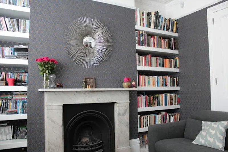 Fireplace at Colourful Stoke Newington home, B1739 (photo 4)