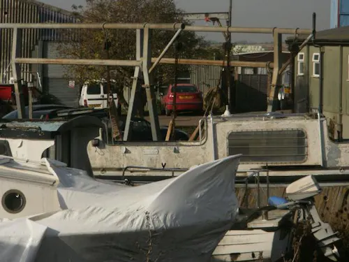 Working boat yard in Great Wakering, V152