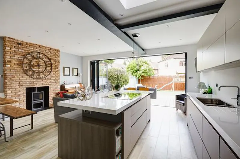 Exposed brick at Edwardian Ealing family home , E435 (photo 7)