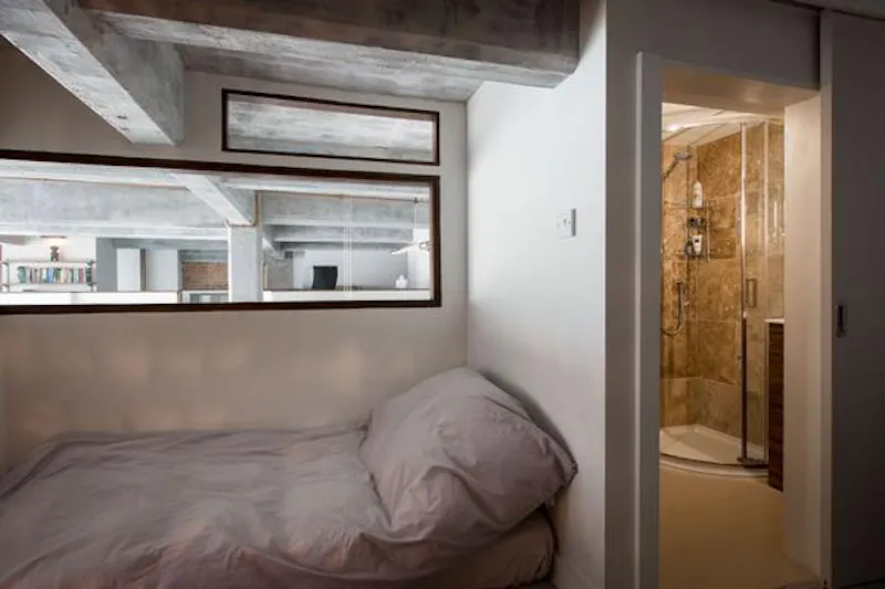 Bedroom at Clapton loft apartment, F1126 (photo 9)