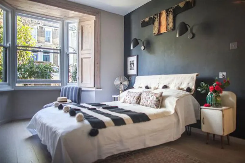 Bedroom at On-trend Hackney apartment, F1129 (photo 16)