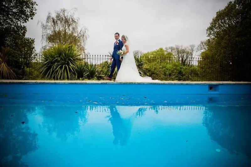 Swimming pool - outdoor at Big detached house Bideford, B1749 (photo 62)