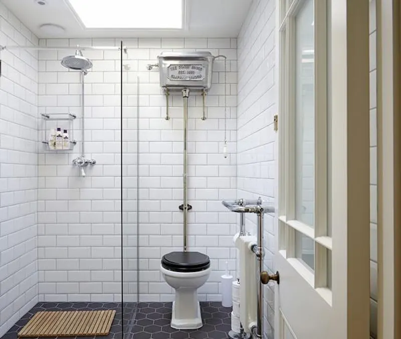 Shower at Modern Clapham coach house, D2293 (photo 28)