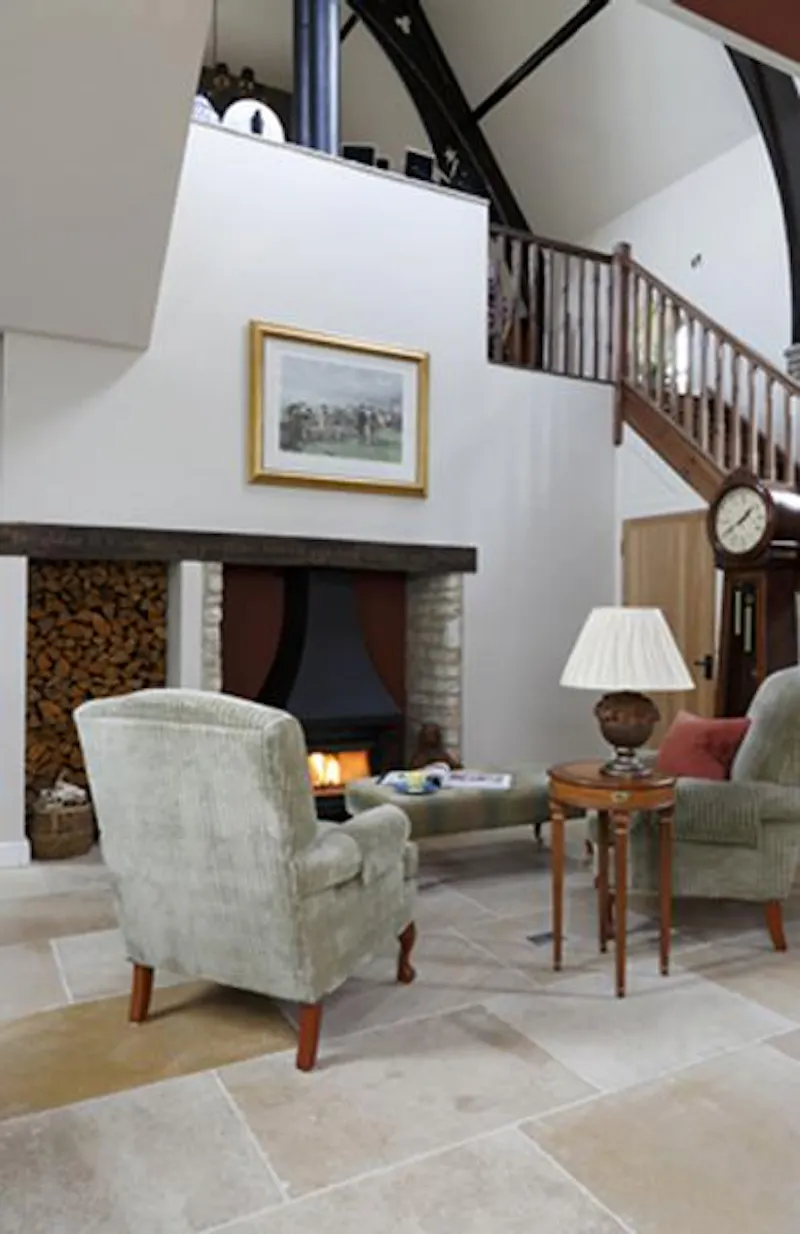 Fireplace at Converted chapel near Stroud, CH102 (photo 3)