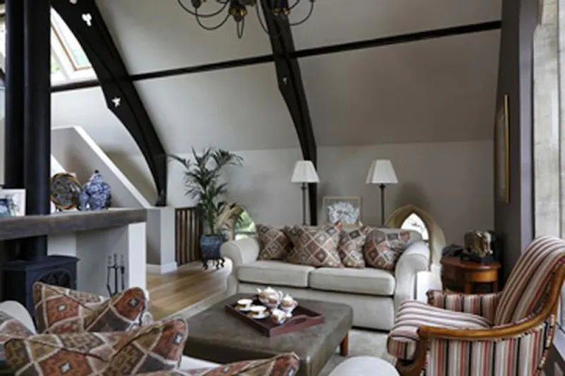 Living Room at Converted chapel near Stroud, CH102 (photo 16)