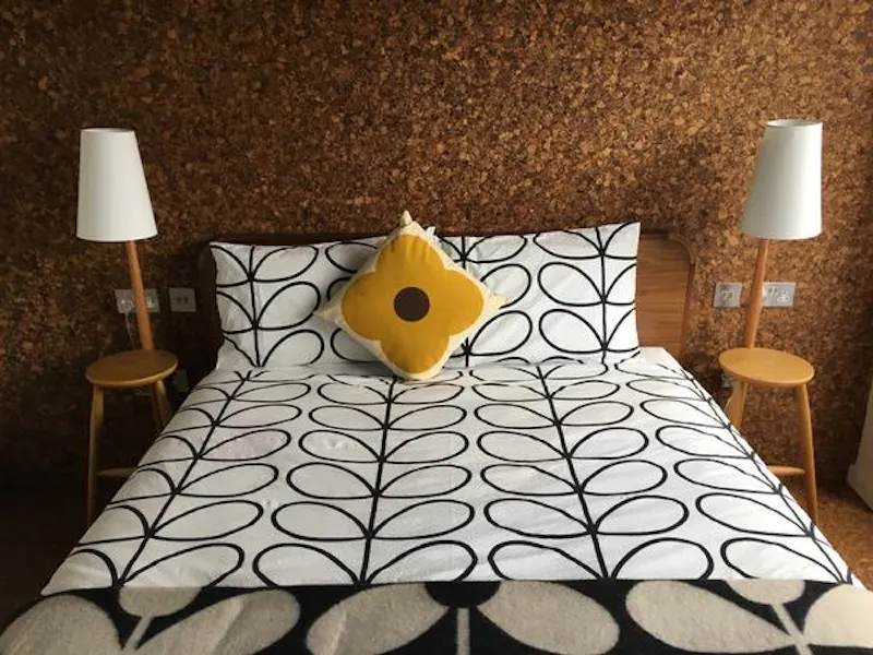 Bedroom at Orla Kiely Clapham apartment, F1144 (photo 8)