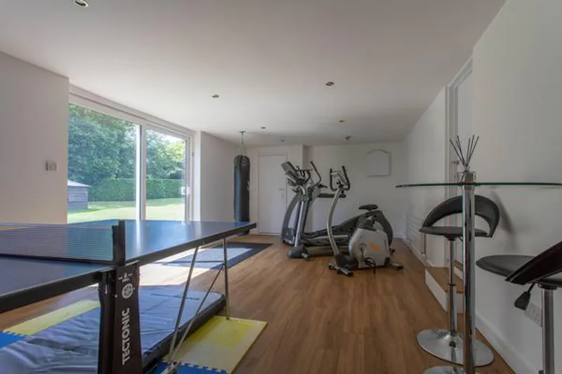 Gym at Modern High Wycombe house, D2410 (photo 57)