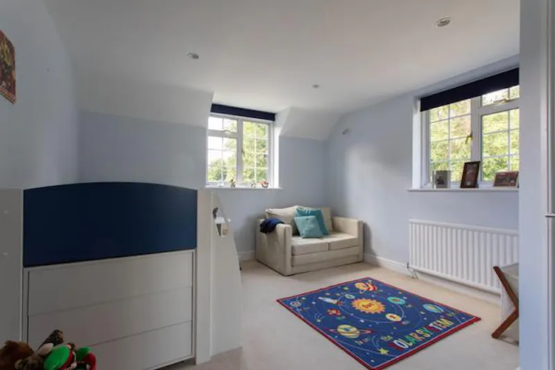Bedroom at Modern High Wycombe house, D2410 (photo 52)
