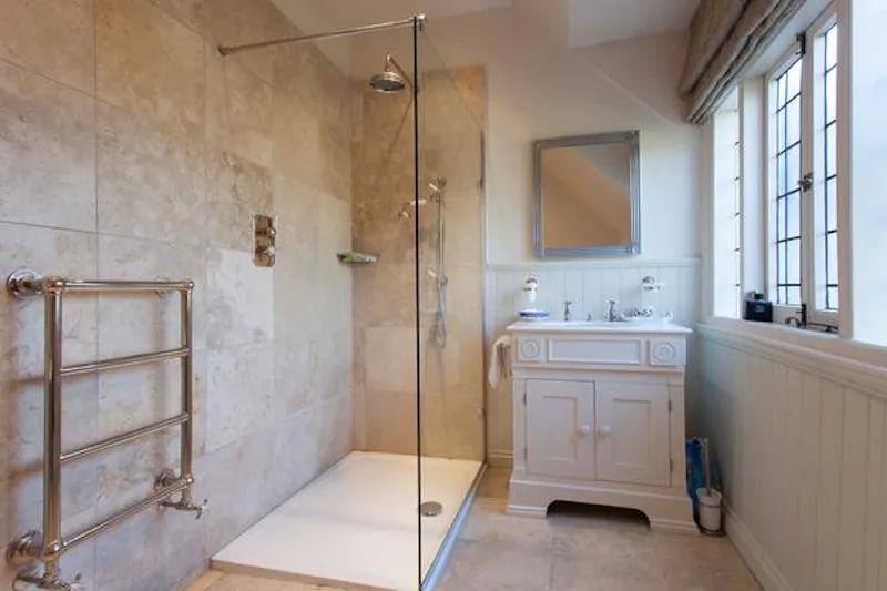 Shower at Godstone Country pool house, C891 (photo 15)