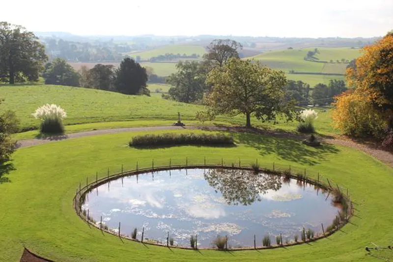 Pond at Grade I mansion in Broseley, A1420 (photo 84)