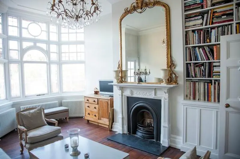 Fireplace at Tucked away Thames townhouse, A1473 (photo 7)