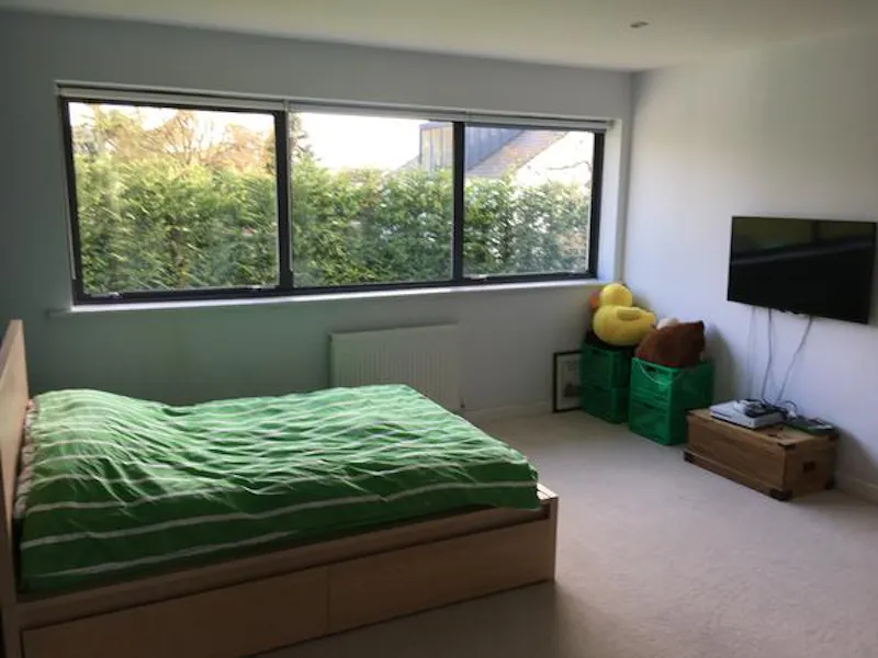Bedroom at Modern Esher pool house, K423 (photo 24)