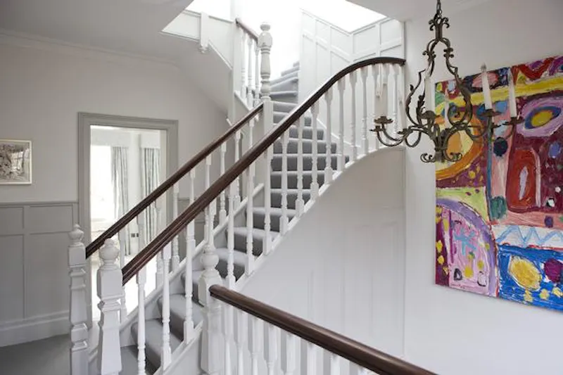 Staircase at Fun Wimbledon house, B1795 (photo 12)