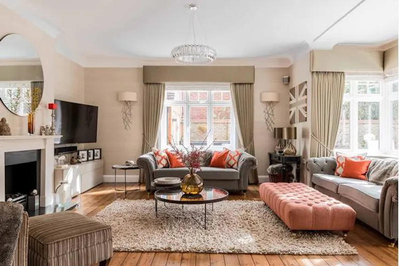 Living Room at Surbiton Pool House, D2337 (photo 4)