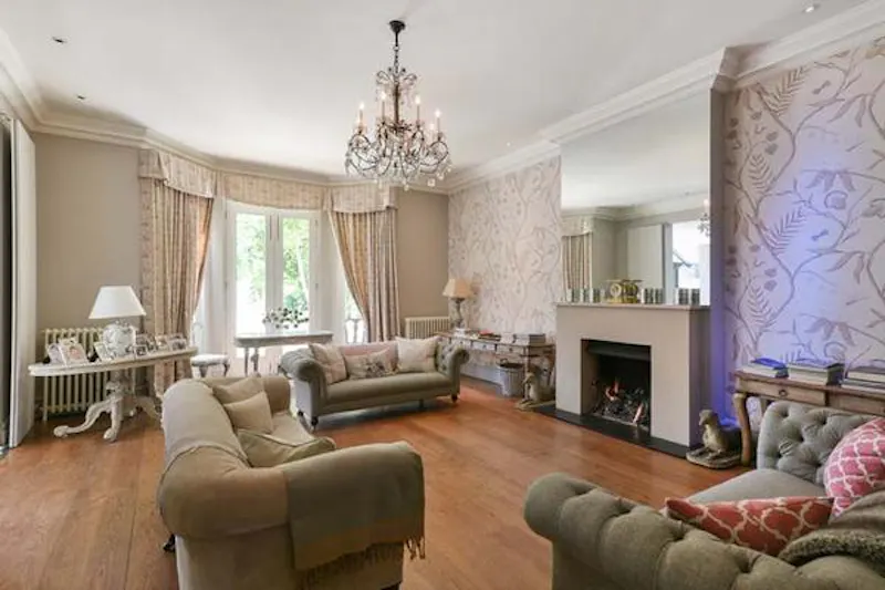 Fireplace at Wandsworth pool house, B1804 (photo 11)