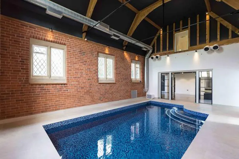 Swimming pool - indoor at Stunning Eccleshall school house , B1809 (photo 9)