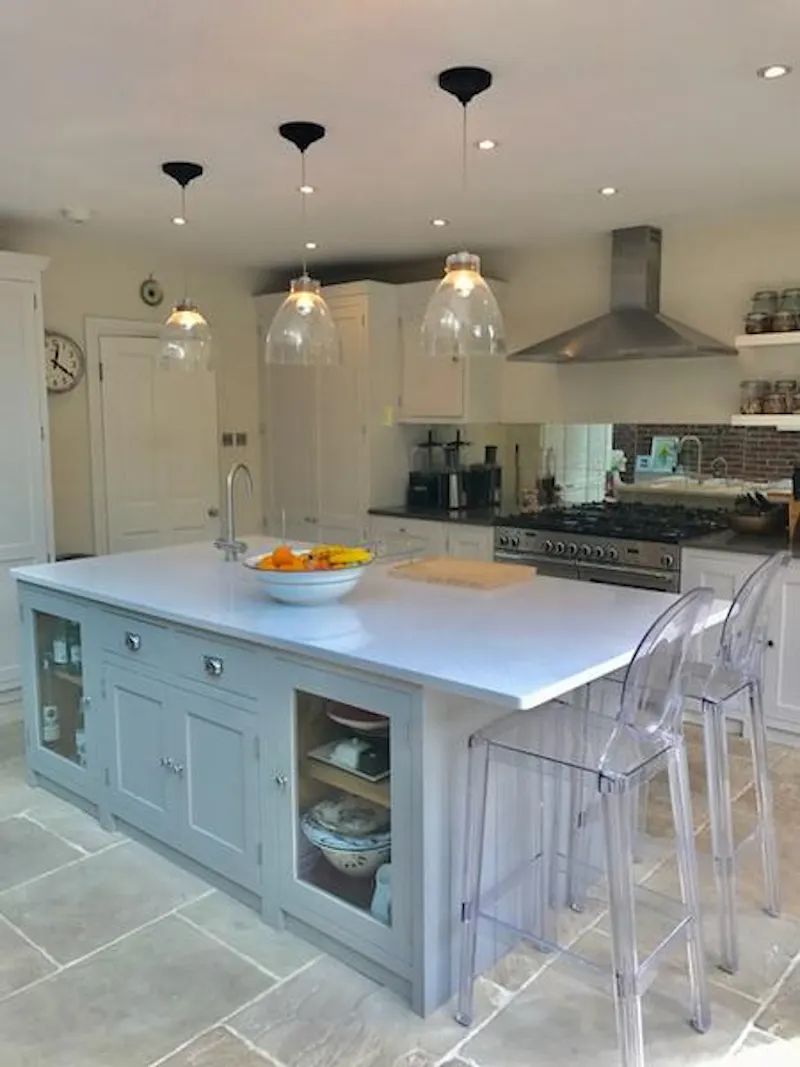 Kitchen island at Colourful Crouch End house, B1815 (photo 6)