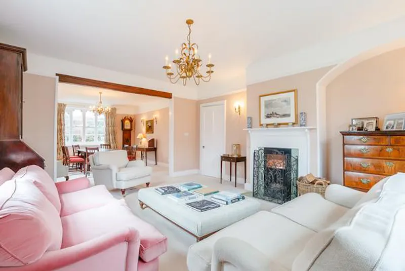 Fireplace at Contemporary Wantage Vicarage, B1824 (photo 14)