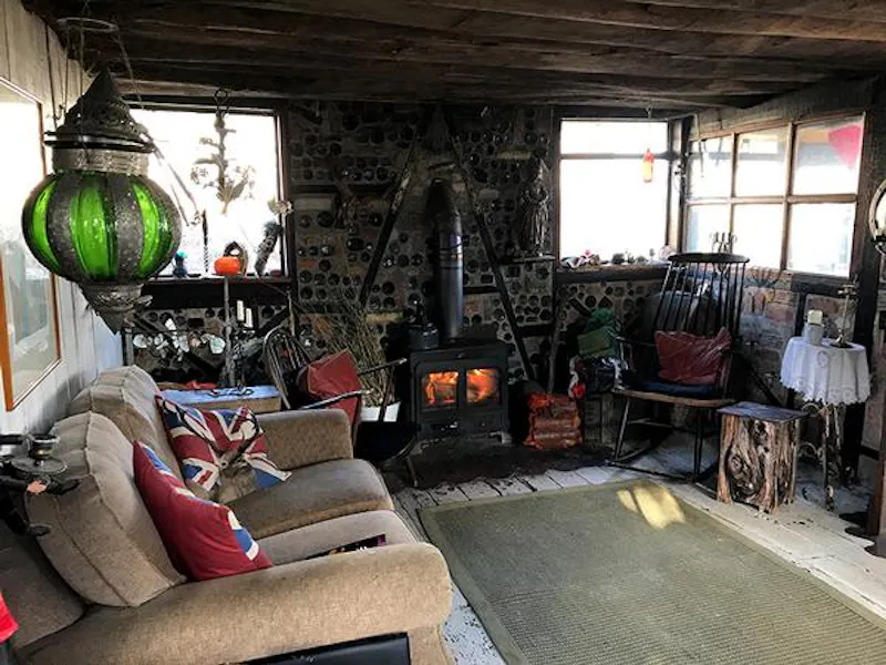 Fireplace at Isle of Sheppey beach shack, C902 (photo 3)
