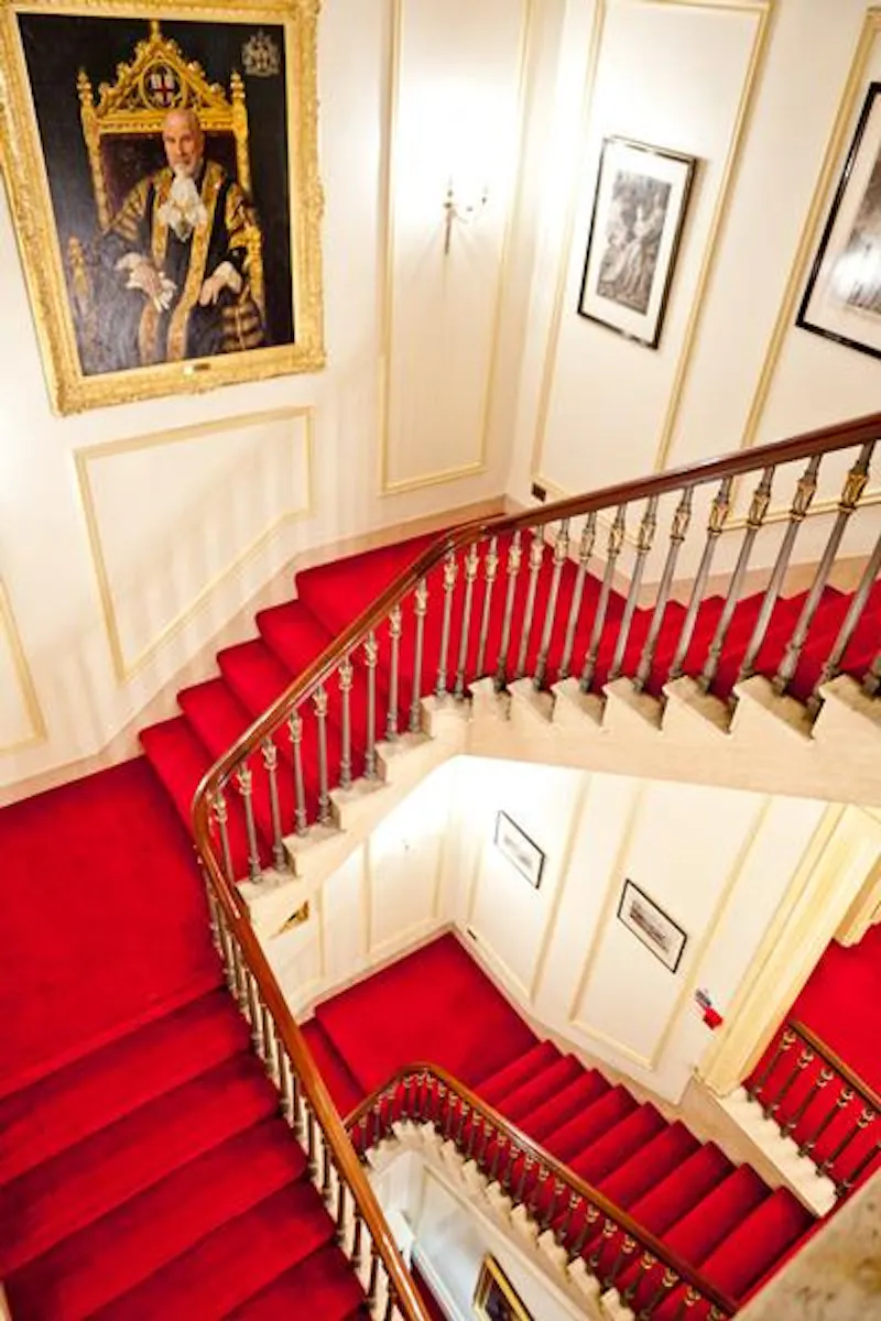 Staircase at City of London livery hall , A1461 (photo 18)