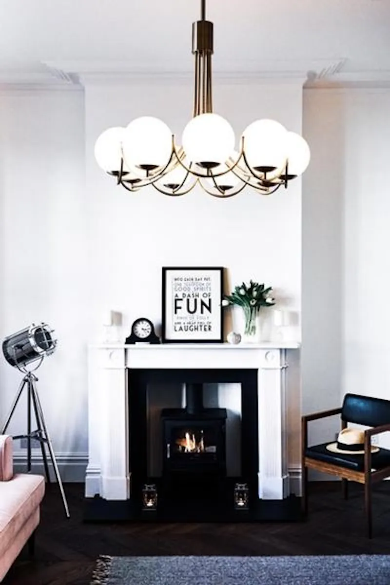 Fireplace at Contemporary Balham house, B1832 (photo 3)