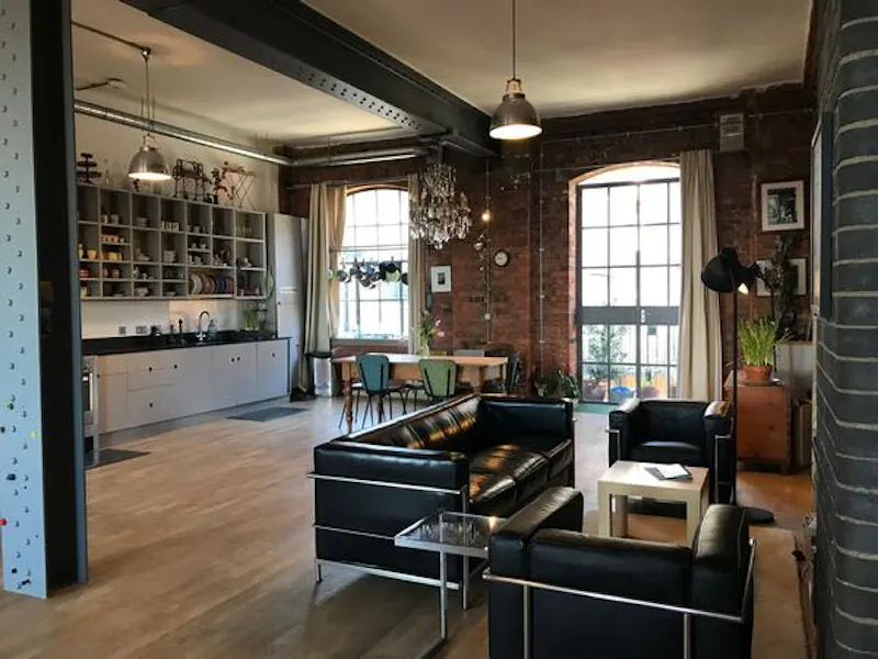 Living Room at Loft apartment in Poplar, F1169 (photo 2)