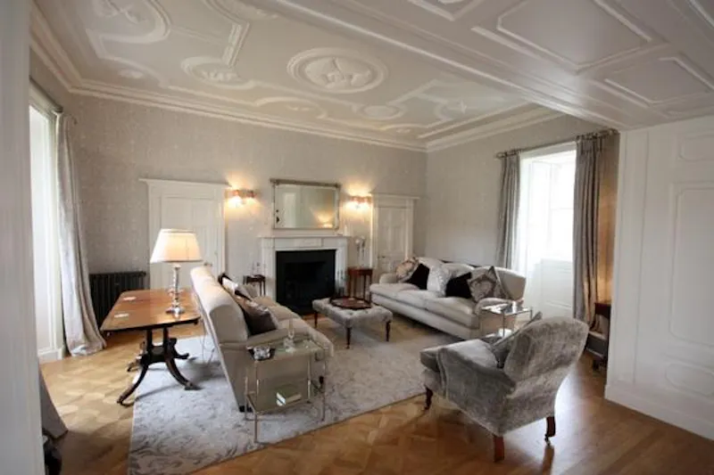 Fireplace at Contemporary Edinburgh Mansion, M316 (photo 6)