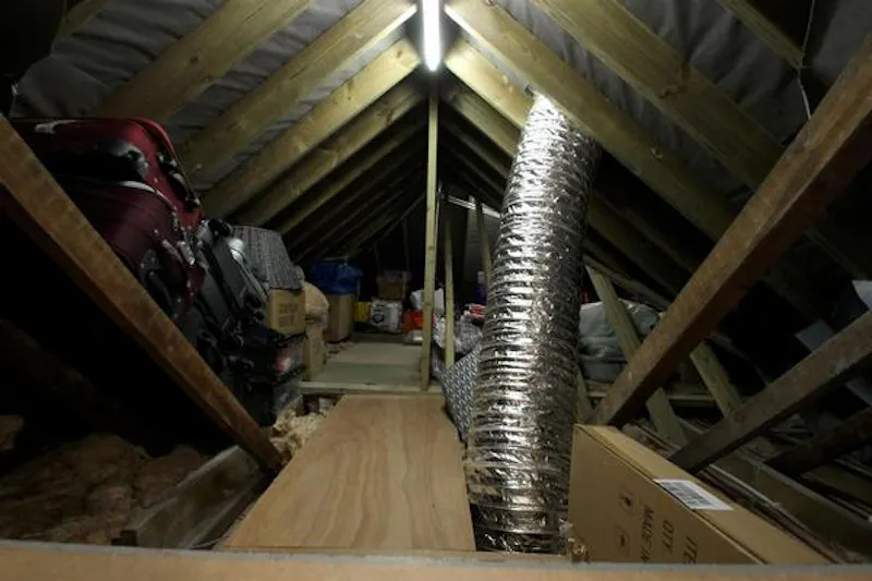 Attic at Grove Park red brick home, D2383 (photo 55)
