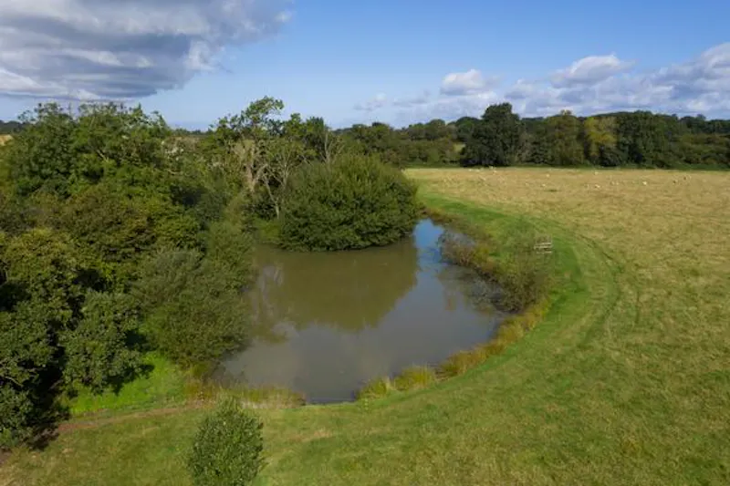 Pond at Swindon Queen Anne house, A1501 (photo 52)