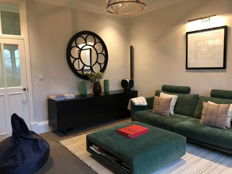 Living Room at Large white grange in Cobham, A1472 (photo 41)