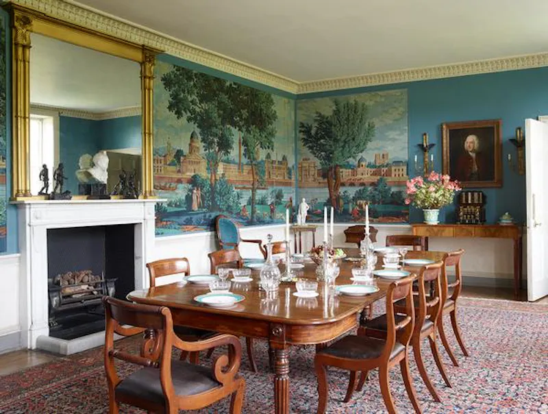Dining room at Henley Gothic Revival Hall, H182 (photo 2)