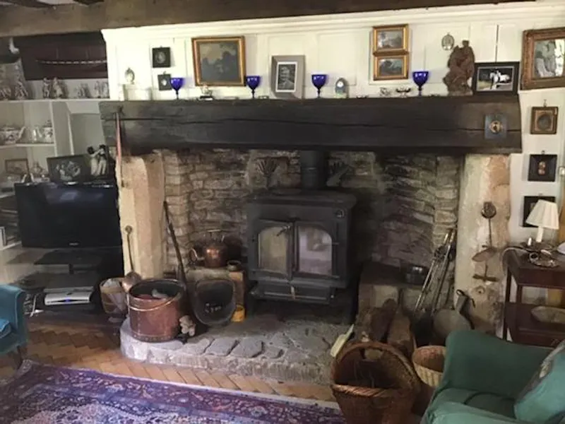 Fireplace at Idyllic 1780's Mill on the Frome , M318 (photo 8)