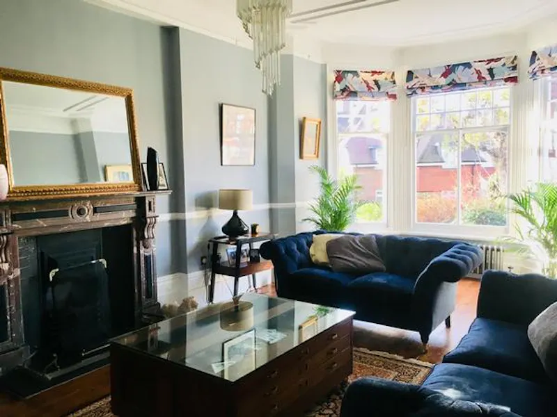 Fireplace at Colourful Muswell Hill home, B1846 (photo 5)