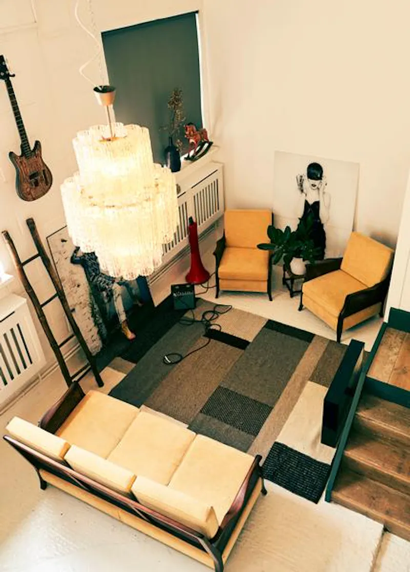 Living Room at 3,000 ft  live-work Harringay studio, N455 (photo 8)