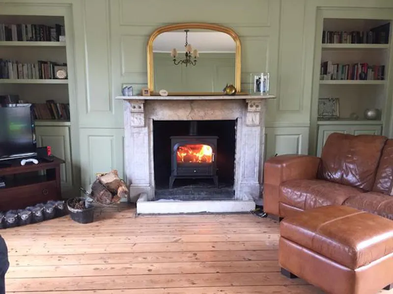 Fireplace at Cosy country home outside Cambridge, A1485 (photo 3)