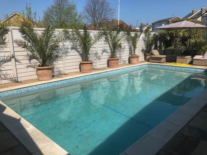 Swimming pool - outdoor at Modernised Georgian Essex house, A1487 (photo 11)