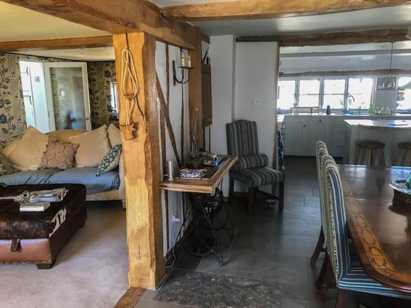 Beams at Modernised Georgian Essex house, A1487 (photo 22)