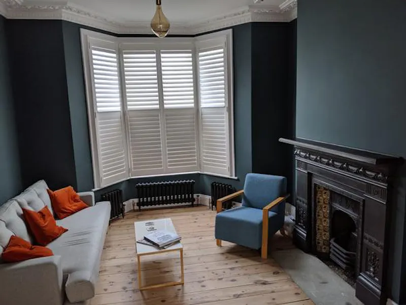 Fireplace at Turnpike Lane home, B1859 (photo 4)