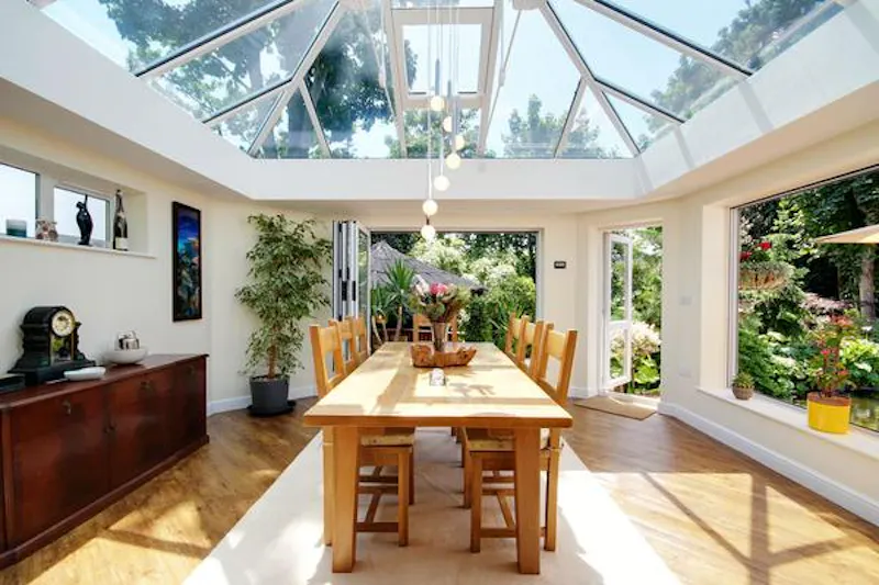 Conservatory at South Downs L-shaped bungalow, D2417 (photo 12)
